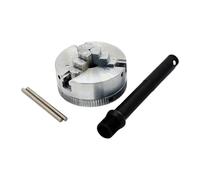 3 Jaw Lathe Chuck, Wear Resistant, Heavy Duty Replacement for Mini Metal Lathe, Zinc Alloy, 1.89x0.83 inch