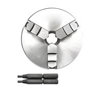 3 Jaw Manual Dill Chuck Mini Self-Centering Thread Mount Precision Instrument Lathe Parts for Lathe Processing(K01-100B)