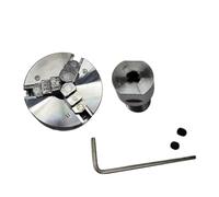 3 Jaw Manual Lathe Chuck Self-Centering Mounting Bolts Grinding Tool Short Sticks Wrench Connecting Rod for Woodworking Lathe(Chuck 5mm Rod)