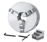 3-Jaw Self-Centering Lathe Chuck, Precision 0.1mm, Quick-Change Mount, Fits Spindles #3/#4/#5/#6/#8, Compatible with CA6140/6150/CY6140/CJK6150 Lathes