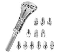3 Jaw Watch Opener For Rolex Omega Tissot Seiko ZM2819 Max 60mm Tool with 12 Bits