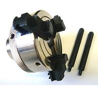 3 Jaw x 2" Lathe Mini Chuck Fits 1" x 8 TPI Spindles Reversible Jaws I Woodworking I Made In India