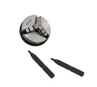 3 Jaws 4 Jaws Wood Lathe Chuck Clamp Accessory 50mm 65mm Self-Center Chuck Set Connecting Rod(63mm-3-Jaw)