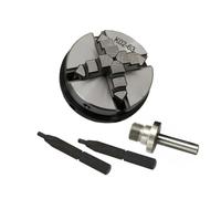 3 Jaws 4 Jaws Wood Lathe Chuck Clamp Accessory 50mm 65mm Self-Center Chuck Set Connecting Rod(63mm-4-Jaw)