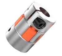 3 Jaws Coupler, 8-22mm Aluminium Flexible Plum Coupling, D40L50 Aluminum Shaft Coupling with M5 Screws(12x19mm)