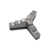 3 Jaws K11 80 100 125 130 160 200 250 Left and Right Jaws Chuck Self Centering Hardened Steel CNC Milling Machine(Right jaw,K11 250)