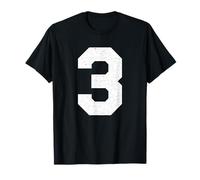 #3 Jersey Uniform, Varsity Athlete Number Three, 3rd Place T-Shirt