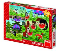 3 Jigsaw Puzzles - Little Mole and the Umbrella