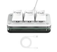 3-Key Mini Macro Keyboard Portable USB Small Keypad Cut Copy Paste Button P