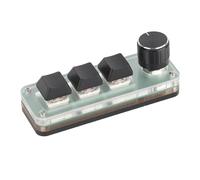 3 Key Small Keypad, RGB Backlight USB Mechanical Keyboard for OSU Gaming, Music Production, Media, Industrial Control