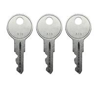 (3) KeyPower A5 Cash Drawer Key for APG Series 100 and 4000 Cash Drawers, Pre Cut to Code A1 - A10, Compatible with APG A5 Code Locks (PK-8K-A5)
