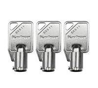 (3) KeyPower EX512 Tubular Replacement Keys for Kone & Hiss-Craft Stop-Run-Fan Innovation Industries