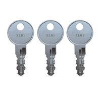 (3) KeyPower SL01 - SL25 Keys for Bauer Leer Truck Cap Tonneau Cover, Pre Cut to Key Code (SL22)