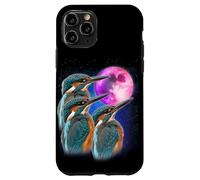 3 Kingfisher Howling At The Moon Funny Kingfisher Bird Lover Case for iPhone 11 Pro