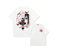 (3, L) Naruto Animation Derivatives T-shirt Uchiha Itachi Uchiha Sasuke Printing Men's 2025 Summer Fashion Casual Oversized Streetwear