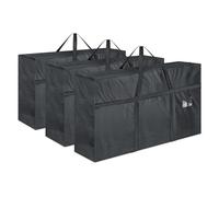 3 Large 120L Storage Bags With Zips and Label Holder Waterproof Reusable Alternative to Moving Boxes Clothes Storage Bag Laundry Bags Underbed Bedding and Duvet Storage