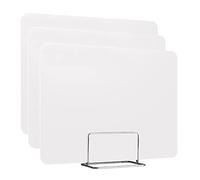3 Large White Classroom Privacy Partitions for Student Desks Lightweight Desk Dividers & Office Cubicle Panels Perfect for Teachers Study & Test Areas (30 x 120 cm)