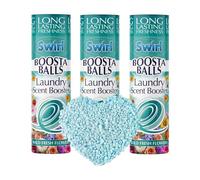 3 Laundry Scent Boosters Beads - Washing Machine Laundry Freshener - Fresh Wild Flowers Scent - Long Lasting Fabric Freshener 230g