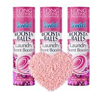 3 Laundry Scent Boosters Beads - Washing Machine Laundry Freshener - Pink Orchid Scent - Long Lasting Fabric Freshener 230g