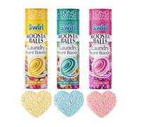 3 Laundry Scent Boosters Beads - Washing Machine Laundry Freshener - Tropical Bloom, Fresh Wild Flowers, Pink Orchid Scent - Long Lasting Fabric Freshener 230g Each.