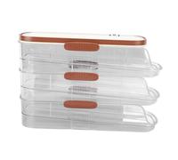 3-Layer Automatic Egg Roller Dispenser for Effortless Filling & Sto | Kitchen Cabinet nizer with Hidden Handle - Single Row Egg Holder