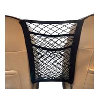 3-Layer Cars Seat Mesh Bag for Civic 2012-2017, Nylon Mesh Net Storage for Cargo with 4 Hooks Elastic Purse Holder Between Seats