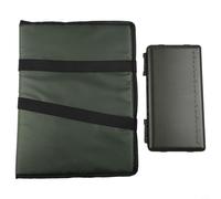 3-Layer Foldable Carp Fishing Unhooking Mat with Integrated Lure Box - Lightweight 80x35cm Polyester & ABS Landing Pad for Pike, Coarse, and