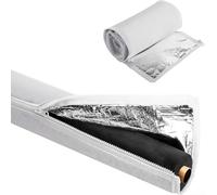 3-Layer HVAC Copper Pipe Insulation Cover, 600D Oxford Cloth AC Line Set Protector, Weatherproof Sleeve for Outdoor Air Conditioner Heat Pump, 72x10.2 Inch, Black(A)