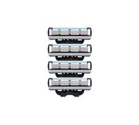 3 Layer Safety Razor Blade Compatible for Gillette Mach3 | Stainless Steel, Sharp, Manual Razor Blades, Replacement Refills Blades, Compatible For(4pcs)