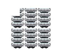 3 Layer Safety Razor Blade Compatible For Gillette Mach3 | Stainless Steel, Sharp, Manual Razor Blades, Replacement Refills Blades, Compatible For(24 Pcs)