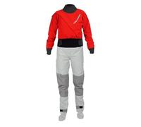3-layer Waterproof Kayak Dry Suit For Men One Pieces With Latex Gasket For Drift Floating For Scuba Diving Surfing Snorkeling(Red,S)