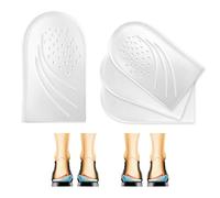 3 Layers Adjustable Heel Wedge Inserts for Supination Pronation Correction Silicone Adhesive Medial Lateral Orthopedic Heel Insoles for Leg Length Discrepancies Bow Legs Achilles for Men and Women