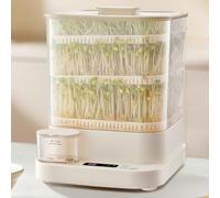 3 Layers Bean Sprout Machine, Spray Automatic Bean Sprouts Maker Smart Control, Bean Sprouts Growing kit,Different Seasons Modes Growing Radish