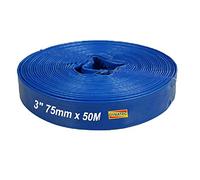 3" Layflat Discharge Water Pump Hose 75mm X 50 M Metre Drainage WR/H115X50
