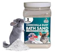 3 lb. Tub Natural Chinchilla Dust Bath, Premium Dusting Powder, Pure Cleansing Pumice Sand for Cleaning Degus, Hamsters, Gerbils, Small Pet Animals, Bath Powder, Pet Supplies by Billy Buckskin Co