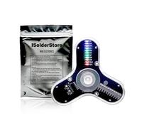 3 Leaves LED Rotating Gyroscope DIY Kit Soldering Project Electronics Kit Soldering Practice Kit for Kids Adult ISolderStore