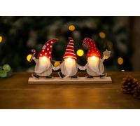 3 Led Gonks Christmas Decoration
