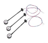 3 LED Platform Clock Lamps for HO Scale Model Railways Warm Yellow Lighting with Safe Wires and Resistors