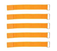 3 Legged Race Bands Elastic Bright Color 5Pcs Set for Kids Adults Birthday Carnival Party Field Day Outdoor Sports Activity Family Picnic School Event Team Building (Orange)