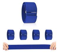 3 Legged Race Bands Outdoor Carnival Game for Kids Adults, Colorful Legged Race Bands Elastic Tie Rope with Magic Adhesives for Relay Race Game, Field Day, Backyard, Team Games (Blue)