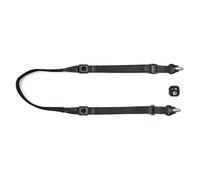3 Legged Thing AXIS 24 Quick Detach Camera Strap - Neck & Shoulder Strap with QD4 Arca-Swiss Plate, Cam Lever Lock, Nylon & Hypalon, Made in Britain (Padded, Obsidian)