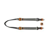 3 Legged Thing AXIS 34 Quick Detach Camera Strap - Wide Neck & Shoulder Strap with QD4 Arca-Swiss Plate, Cam Lever Lock, Nylon & Hypalon, Made in Britain (Padded, Ember)