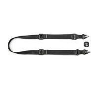 3 Legged Thing AXIS 34 Quick Detach Camera Strap - Wide Neck & Shoulder Strap with QD4 Arca-Swiss Plate, Cam Lever Lock, Nylon & Hypalon, Made in Britain (Non-Padded, Obsidian)