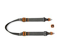 3 Legged Thing AXIS 44 Quick Detach Camera Strap - Extra Wide Neck & Shoulder Strap with QD4 Arca-Swiss Plate, Cam Lever Lock, Nylon & Hypalon, Made in Britain (Padded, Ember)