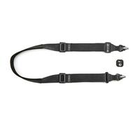 3 Legged Thing AXIS 44 Quick Detach Camera Strap - Extra Wide Neck & Shoulder Strap with QD4 Arca-Swiss Plate, Cam Lever Lock, Nylon & Hypalon, Made in Britain (Padded, Obsidian)