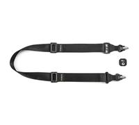 3 Legged Thing AXIS 44 Quick Detach Camera Strap - Extra Wide Neck & Shoulder Strap with QD4 Arca-Swiss Plate, Cam Lever Lock, Nylon & Hypalon, Made in Britain (Padded, Obsidian)
