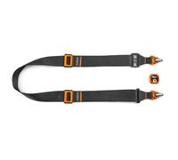 3 Legged Thing AXIS 44 Quick Detach Camera Strap - Extra Wide Neck & Shoulder Strap with QD4 Arca-Swiss Plate, Cam Lever Lock, Nylon & Hypalon, Made in Britain (Non-Padded, Inferno)