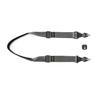 3 Legged Thing AXIS 44 Quick Detach Camera Strap - Extra Wide Neck & Shoulder Strap with QD4 Arca-Swiss Plate, Cam Lever Lock, Nylon & Hypalon, Made in Britain (Padded, Moondust)