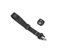 3 Legged Thing AXIS Anywhere Quick Detach Camera Strap - Universal Bag-Mount Sling, Trident Clips & Gatekeepers, QD Swivel, Removable Centre Strap (Obsidian)