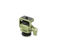 3 Legged Thing Monty 1 - Mini Pan & Tilt Mount for Cameras, Monitors & Accessories, Cold Shoe + ¼”-20 Thread | Moss Finish